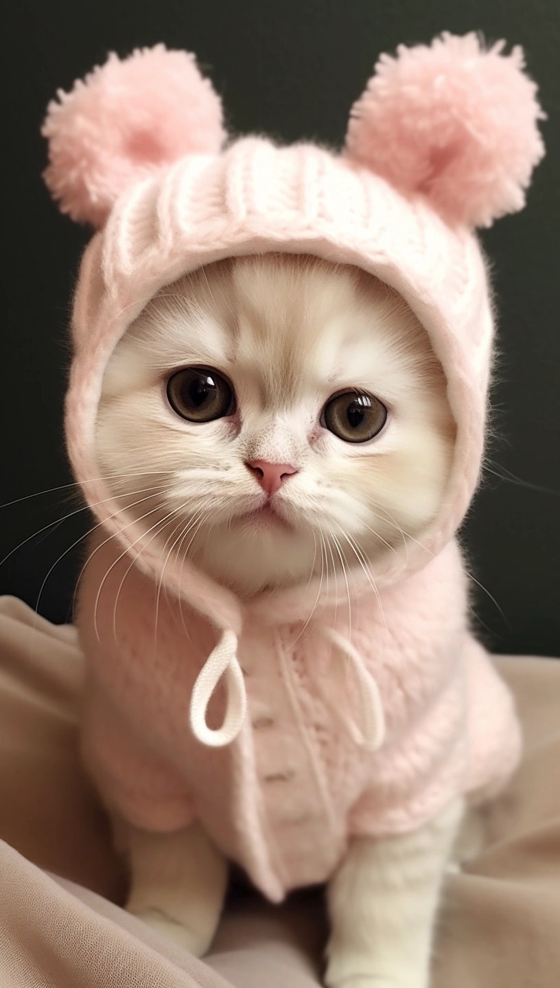 아이폰 / 갤럭시 배경화면 - 고양이 감성 웃긴 귀여운, image size:816x1440