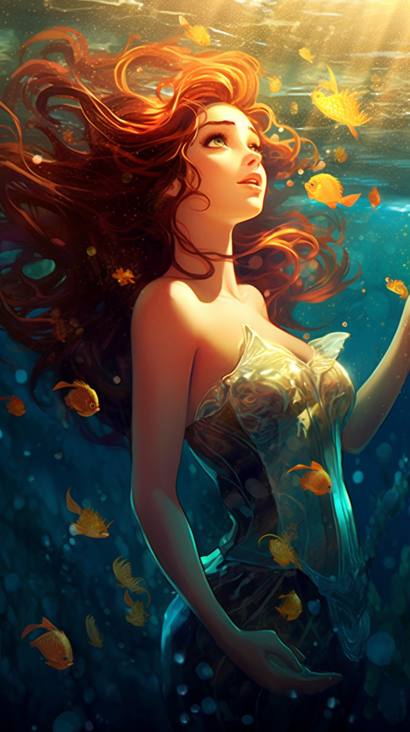 AI가 그린 디즈니 미녀와야수 벨 배경화면, 아이폰 배경화면, 안드로이드 배경화면